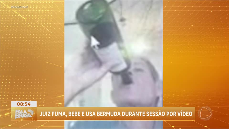 Juiz aparece de bermuda, fumando e bebendo durante sessão virtual em MG