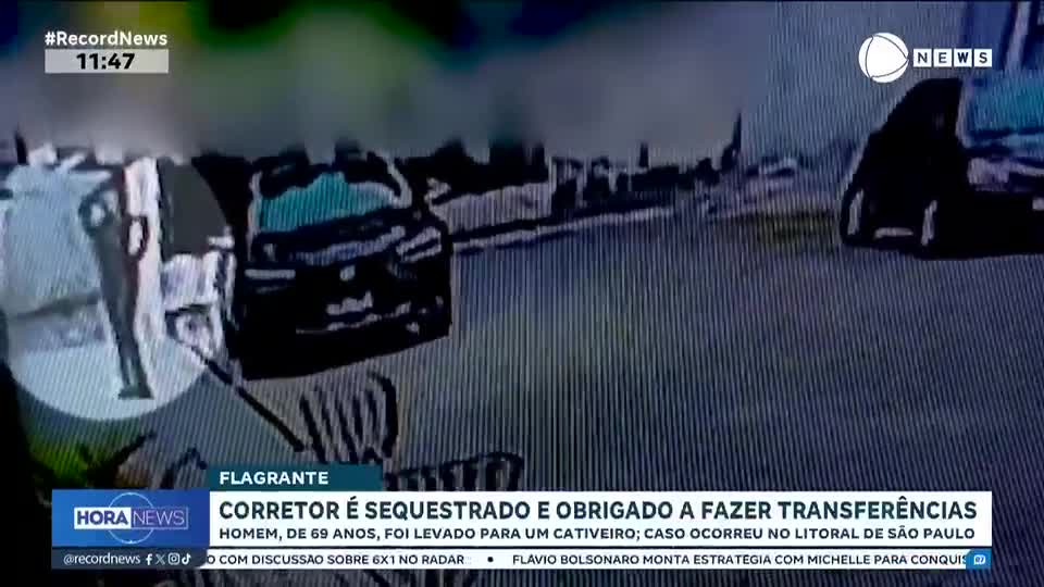 Corretor é sequestrado e obrigado a fazer transferências