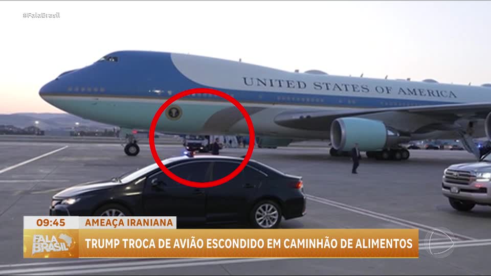 Donald Trump se esconde em caminhão de alimentos devido a suposta ameaça iraniana