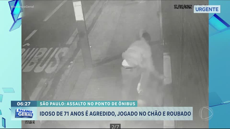 Idoso de 71 anos é violentamente assaltado em São Paulo