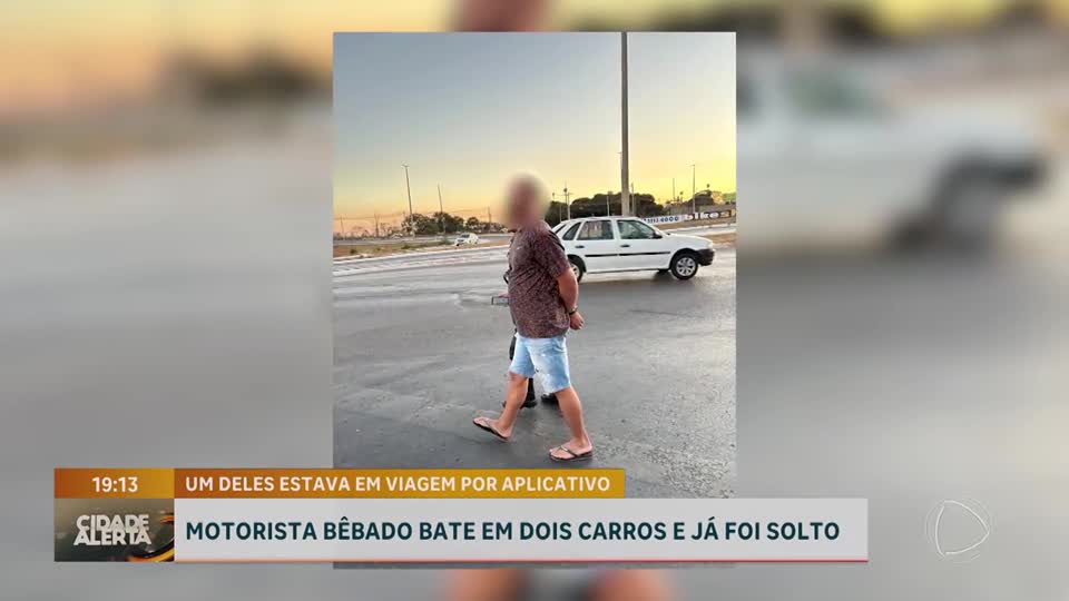 Motorista embriagado causa acidente e é liberado após pagar fiança