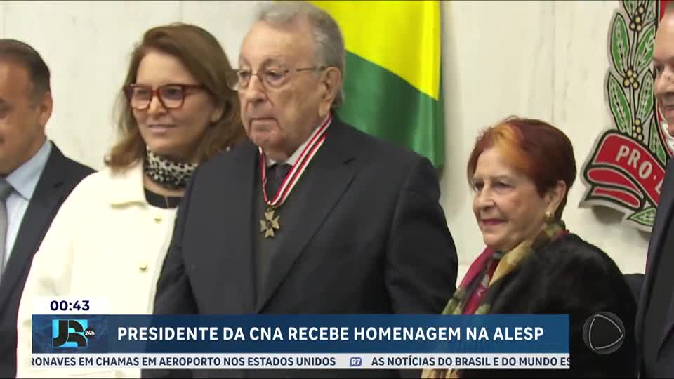 Presidente da CNA, João Martins recebe homenagem em São Paulo