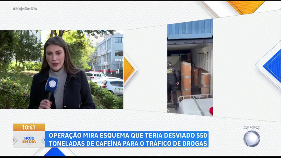 Operação mira esquema que teria desviado 550 toneladas de cafeína para o tráfico de drogas