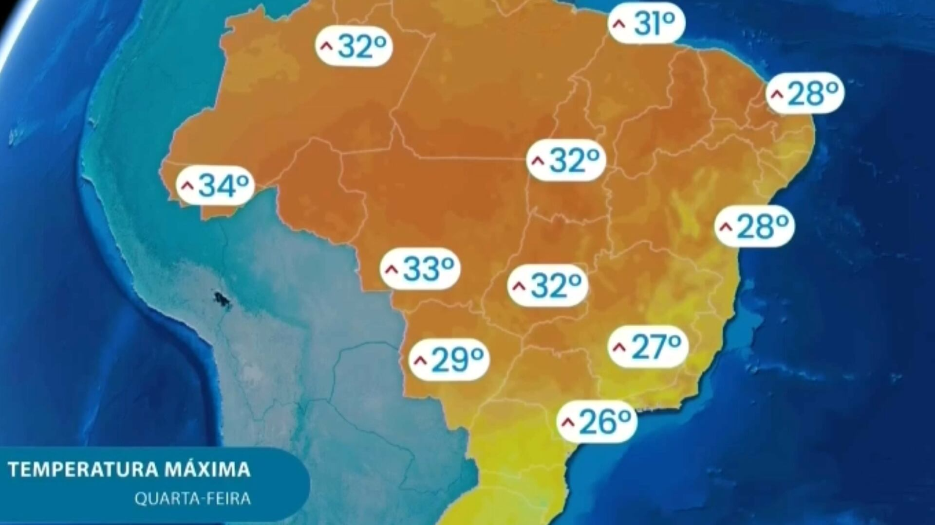 Quarta-feira (13) deve ter tempo firme e seco na maior parte do Brasil; confira previsão completa