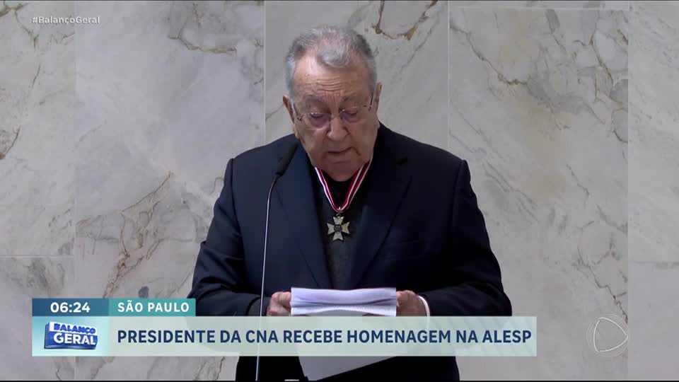 Presidente da CNA, João Martins recebe homenagem na Alesp