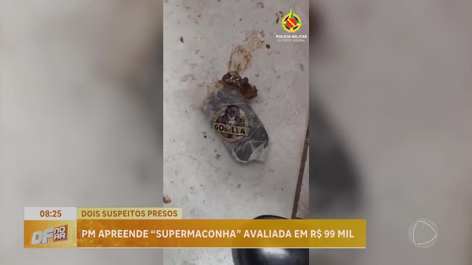 Polícia Militar apreende maconha avaliada em R$ 99 mil no Recanto das Emas (DF)