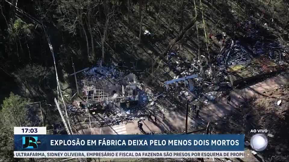 Duas pessoas morrem em explosão de fábrica de explosivos na Grande Curitiba