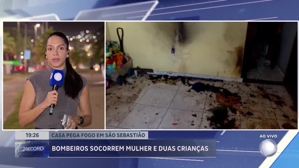 Princípio de incêndio em São Sebastião (DF) deixa quatro feridos