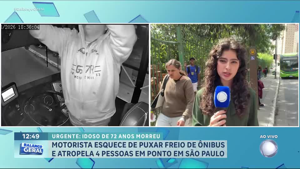Motorista de ônibus esquece de puxar freio de mão e mata idoso de 72 anos em SP