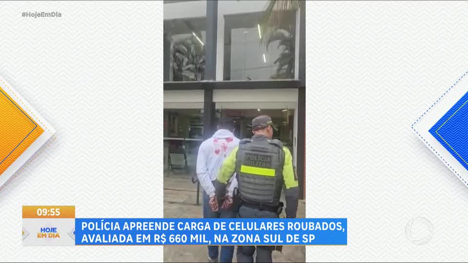 Polícia Militar recupera carga de celulares avaliada em R$ 660 mil