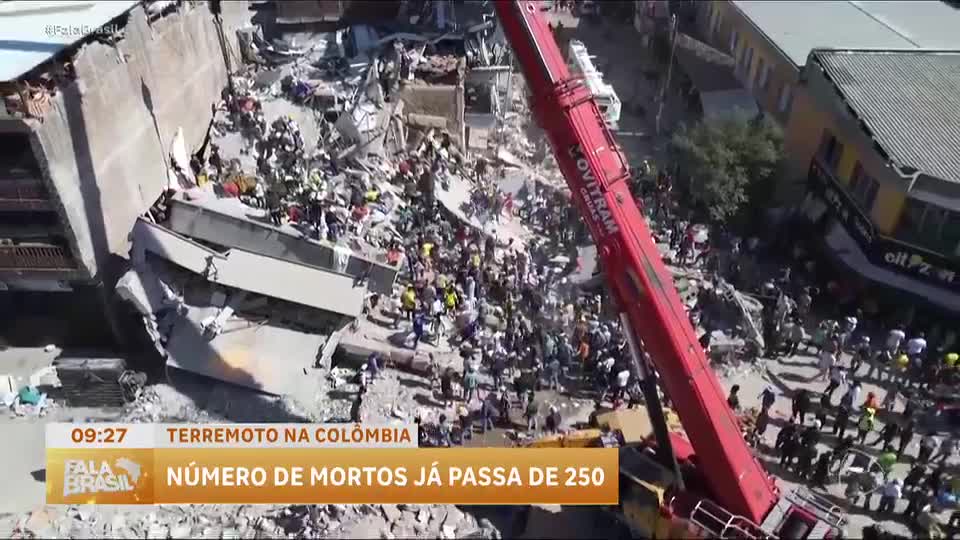 Busca por sobreviventes de terremoto na Colômbia entra no terceiro dia