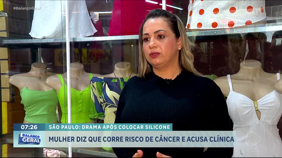 Comerciante relata complicações após troca de próteses de silicone