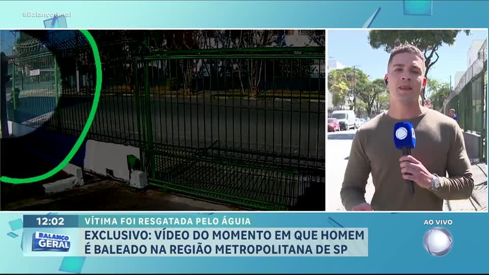 Veja o momento em que homem é baleado durante tentativa de latrocínio em Osasco (SP)