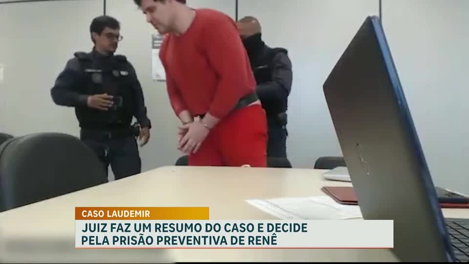 Vídeo de audiência de custódia flagra reação de suspeito de matar gari em BH ao ter prisão decretada
