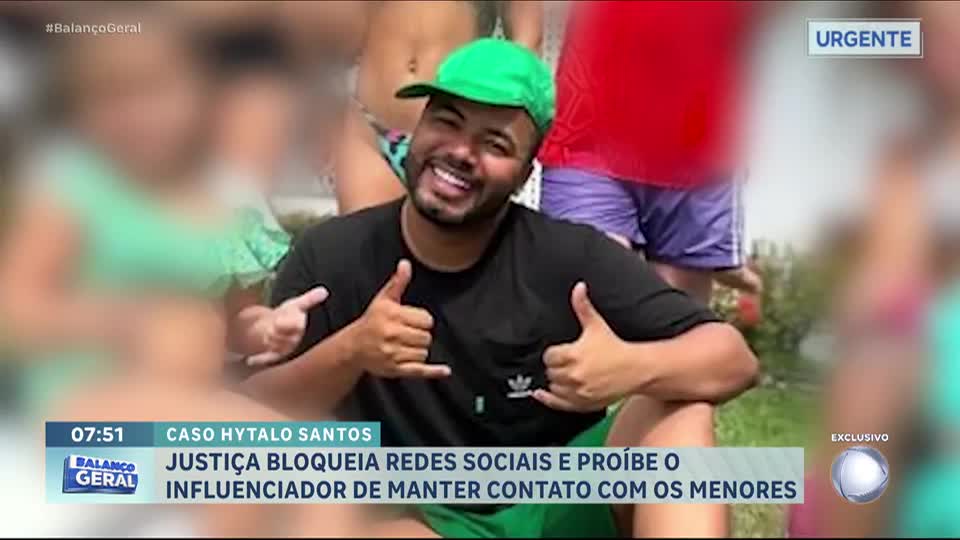 Justiça bloqueia redes do influenciador Hytalo Santos