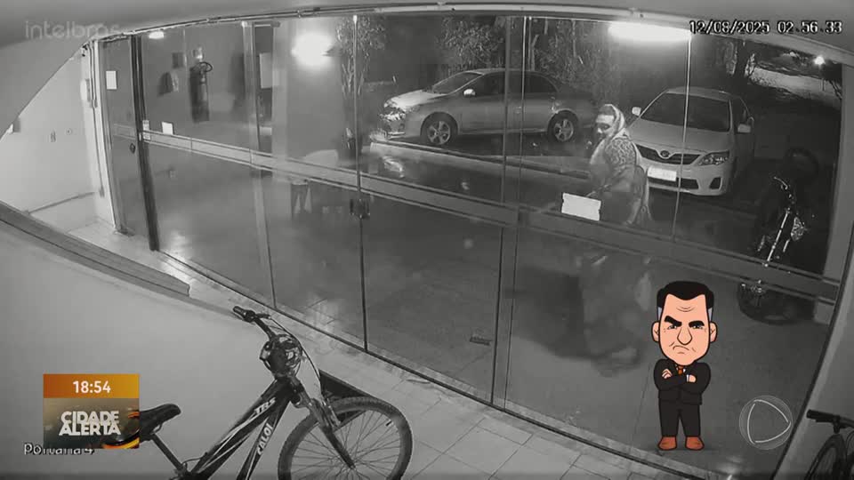 Homem quebra vidraça de portaria e furta bicicleta na Asa Norte (DF)