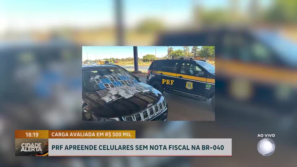 Polícia Rodoviária Federal apreende carga de iPhones em Santa Maria (DF) avaliada em R$ 500 mil