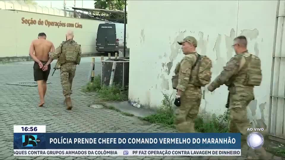 Chefe do Comando Vermelho no Maranhão é preso escondido em comunidade no Rio