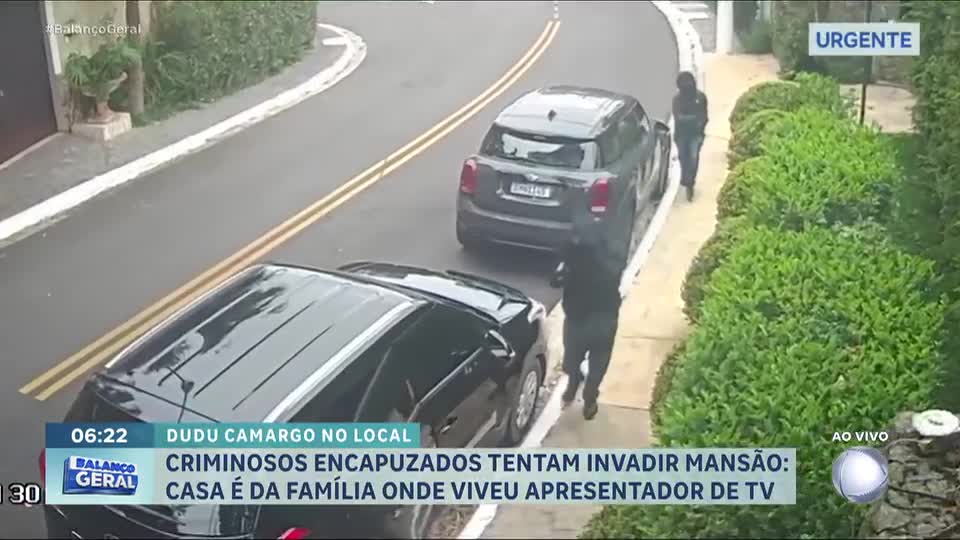Veja momento em que criminosos tentam invadir mansão do apresentador Silvio Santos