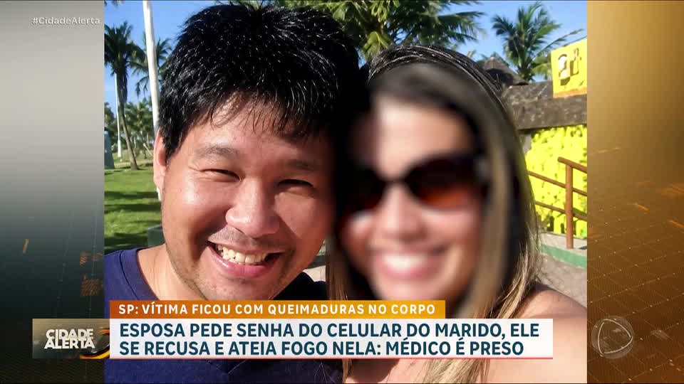 Médico é preso suspeito de atear fogo na própria esposa durante discussão em SP