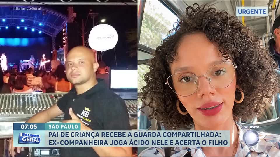 Mulher joga ácido no rosto do ex-companheiro e acaba atingindo boca do próprio filho de 6 anos