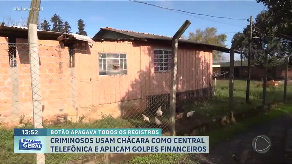 Polícia descobre central telefônica do crime em chácara no Paraná