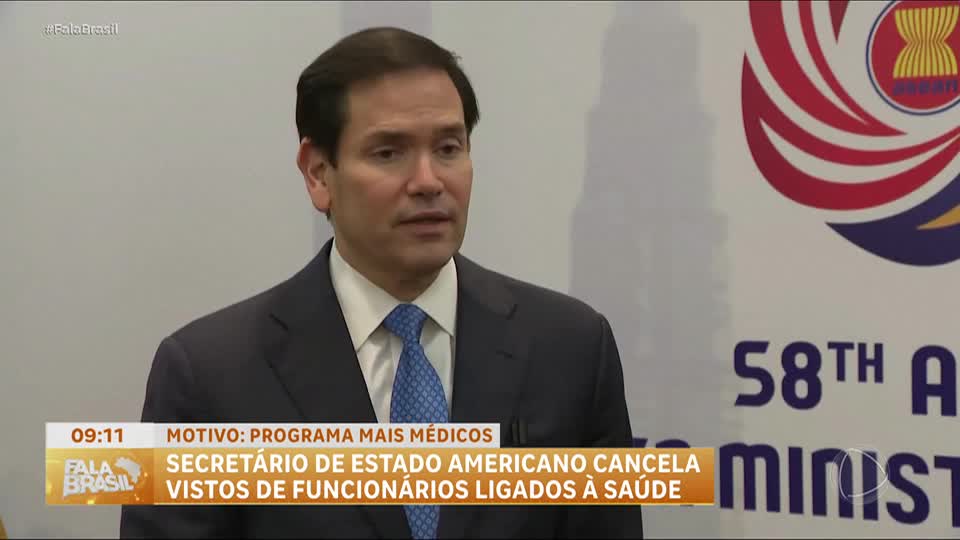 Marco Rubio anuncia revogação de vistos de funcionários ligados ao Mais Médicos