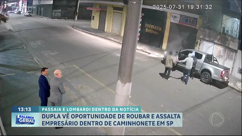 Dentro da notícia: Empresário é assaltado em frente de casa na zona leste de SP