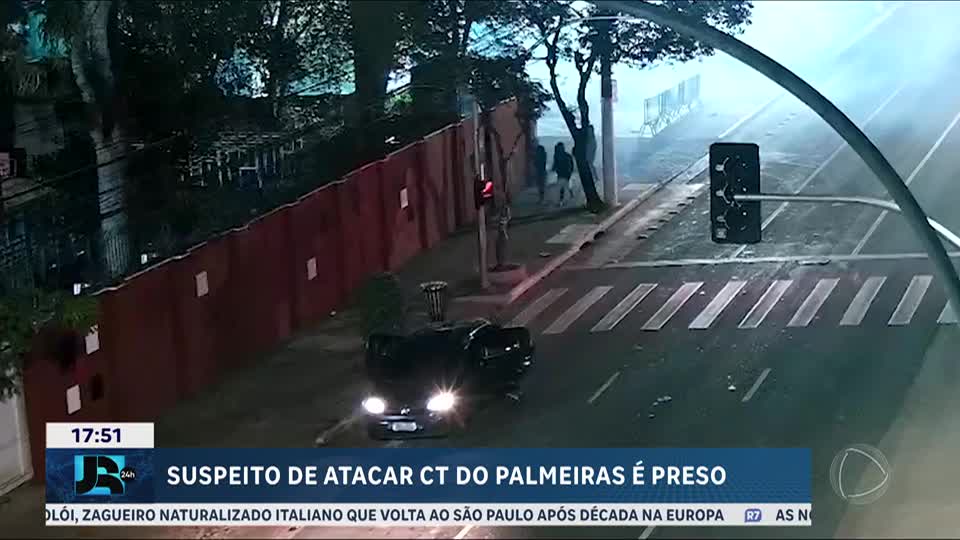 Polícia identifica um dos suspeitos de atacar com bombas e rojões o CT do Palmeiras