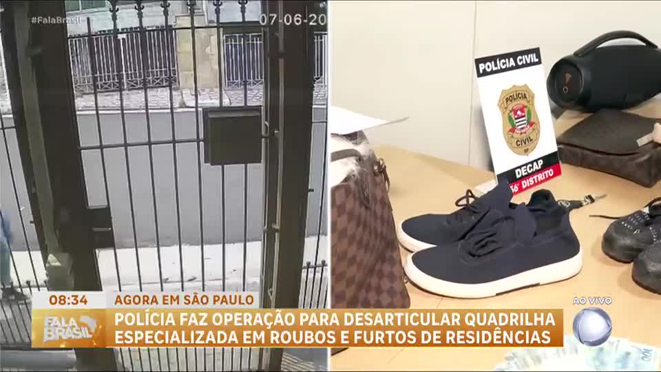 Polícia de São Paulo realiza operação contra quadrilha de roubos