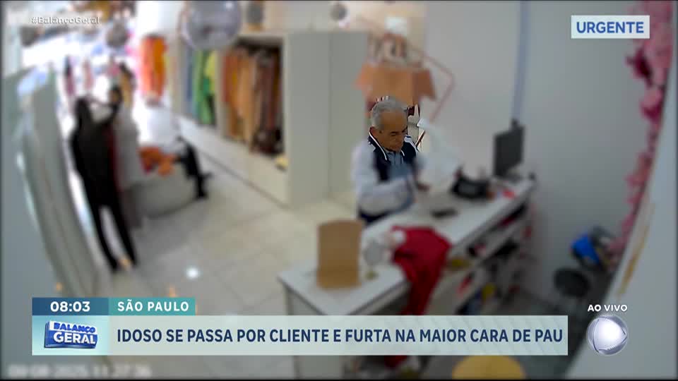 Idoso furta celulares em lojas da Grande São Paulo