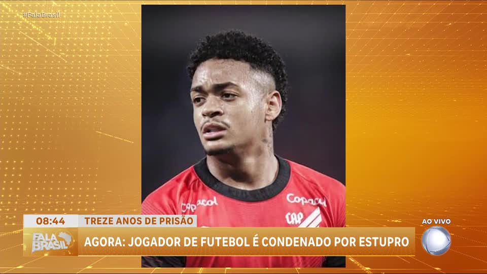 Jogador do Atlético Paranaense é condenado por estupro