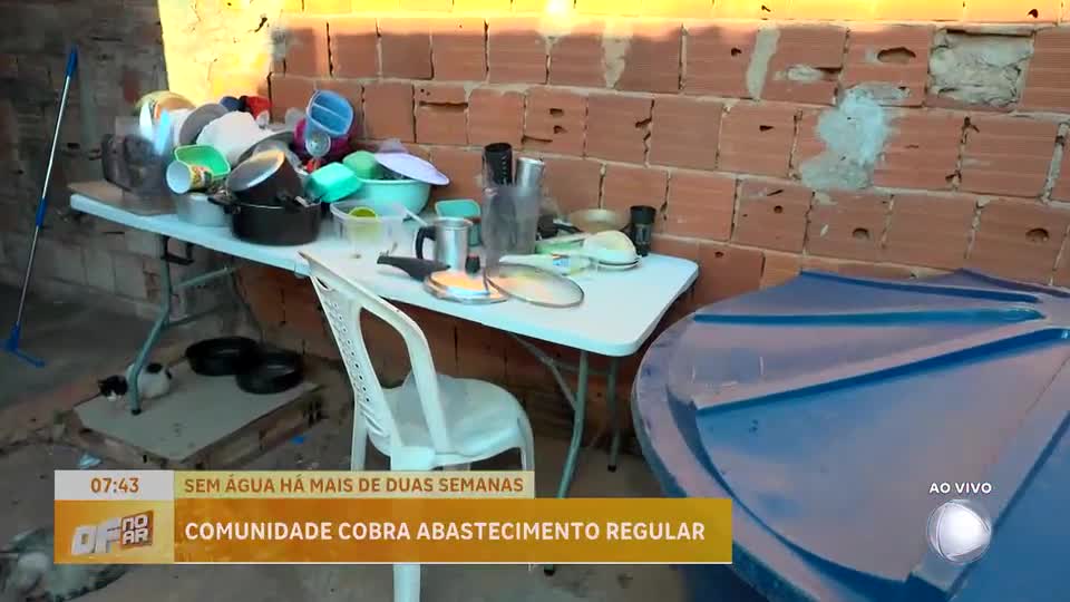Moradores do Sol Nascente (DF) enfrentam falta de água há mais de duas semanas