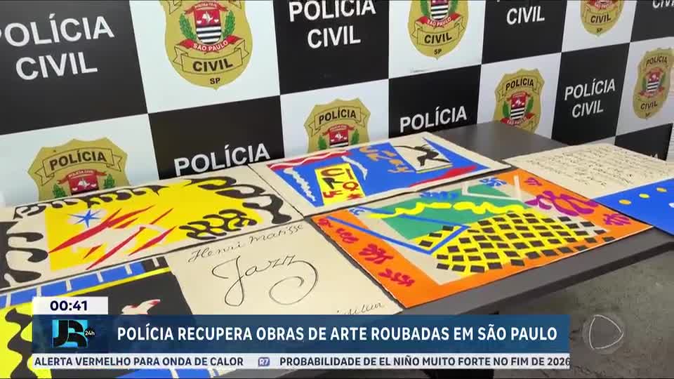 SP: Polícia Civil recupera oito obras roubadas da Biblioteca Mário de Andrade