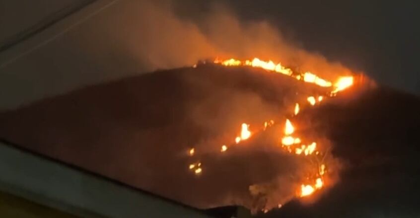 Incêndio em área de mata é controlado pelos bombeiros em Sulacap, no Rio