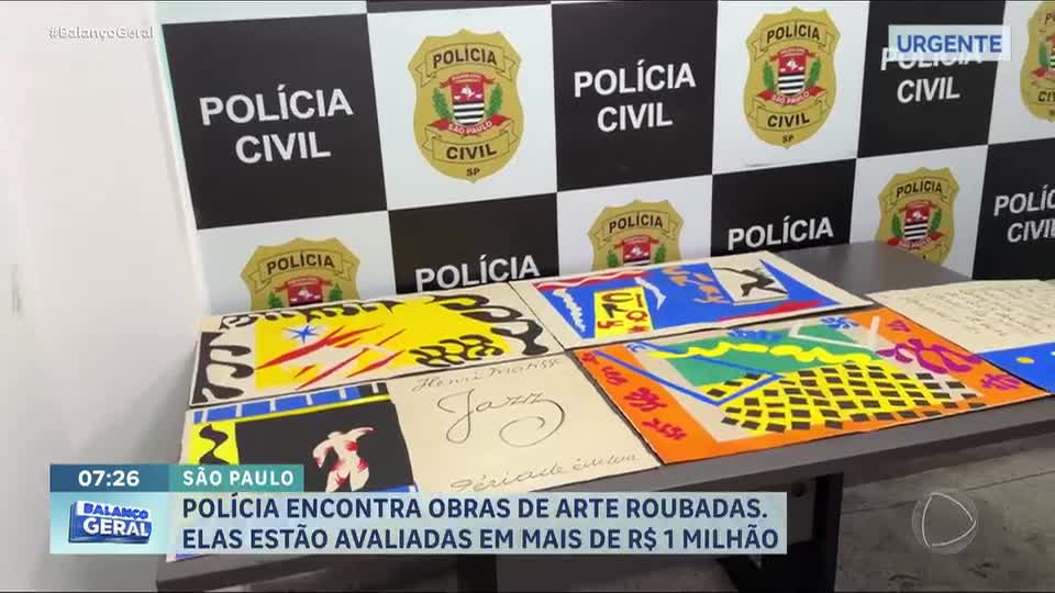 Polícia de SP recupera oito obras de arte que haviam sido roubadas da Biblioteca Mário de Andrade