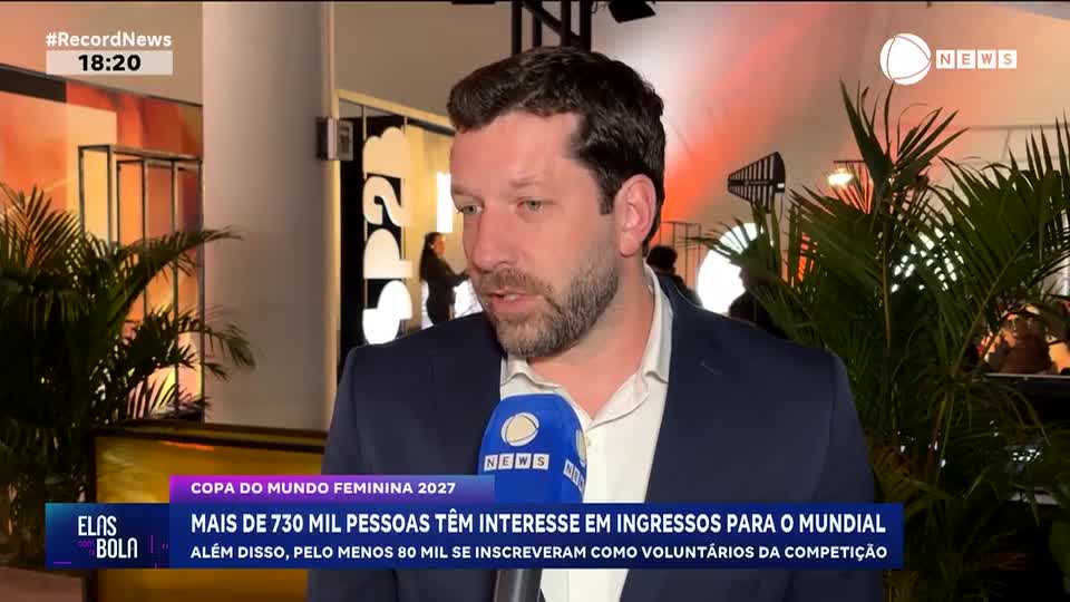 Mais de 730 mil pessoas têm interesse em ingressos para o Mundial Feminino