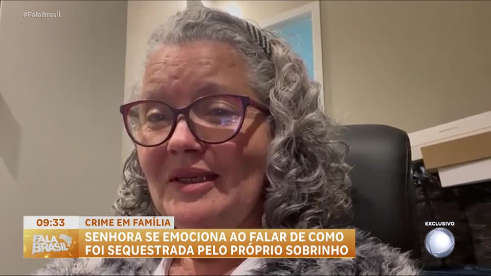 Exclusivo: Idosa que foi sequestrada pelo sobrinho relata momentos de tensão