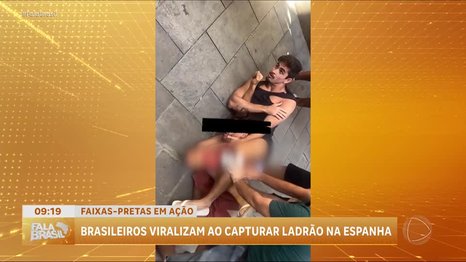 Vídeo: brasileiros imobilizam ladrão em Barcelona e viralizam nas redes sociais