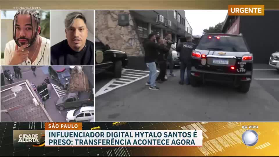 Influenciador Hytalo Santos e marido são vistos sorrindo ao deixarem delegacia à caminho do 11º DP