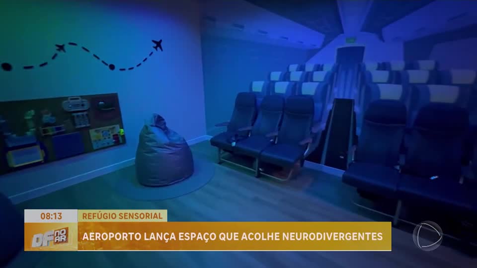 Aeroporto de Brasília inaugura sala multisensorial para passageiros neurodivergentes