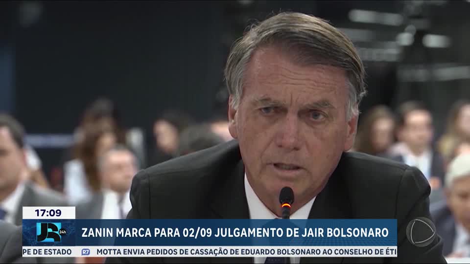 STF marca para 2 de setembro julgamento de Bolsonaro por tentativa de golpe de Estado