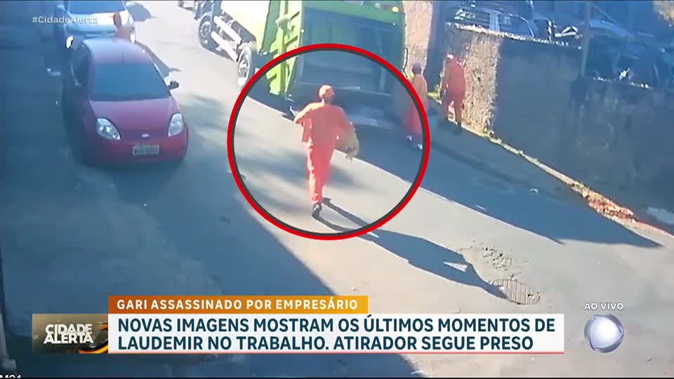 Novas imagens mostram os últimos momentos de vida do gari assassinado por empresário em MG
