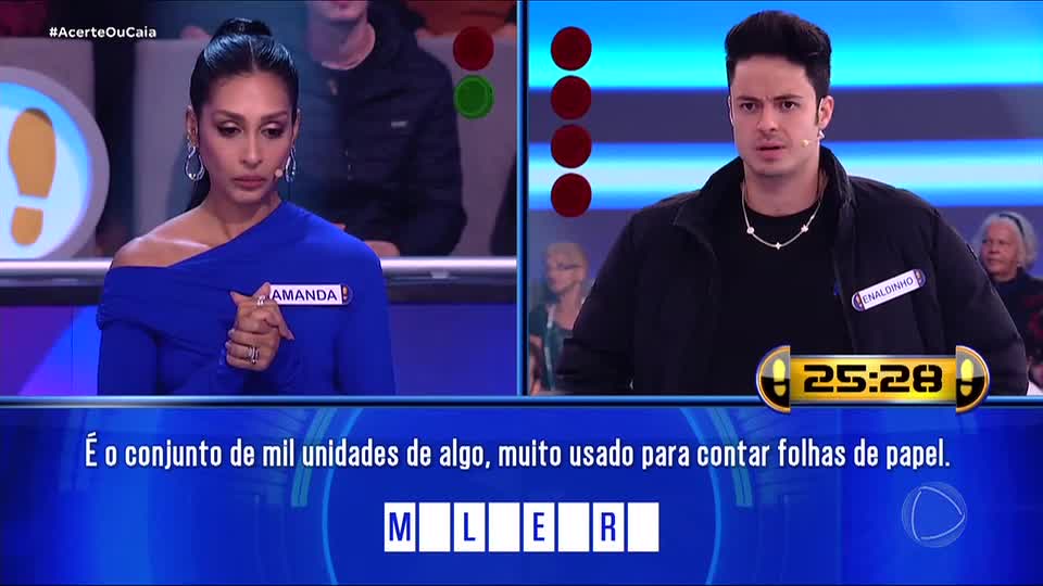 Enaldinho brinca antes de eliminação no Acerte ou Caia: 'Ai meu Deus, que tortura'