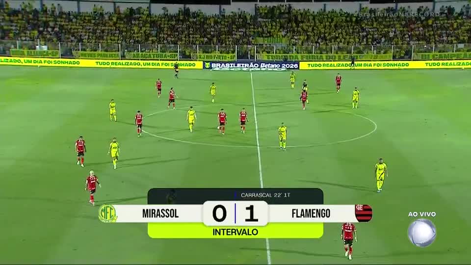 Mirassol 1 x 5 Flamengo: confira o compacto da 23ª rodada do Brasileirão