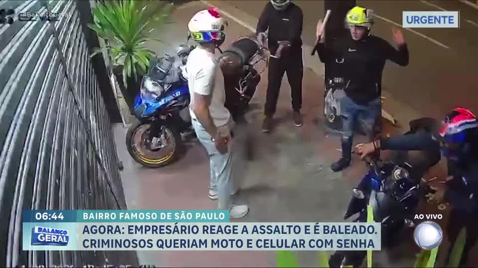 Empresário é baleado durante tentativa de assalto na zona oeste de São Paulo