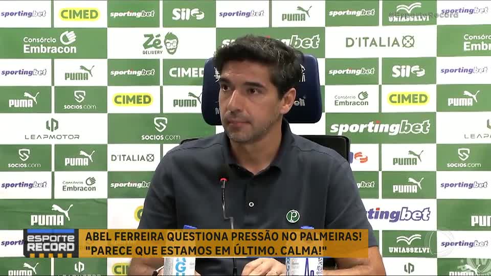 'E a Libertadores?': como fica semana do Palmeiras após derrota e coletiva tensa de Abel