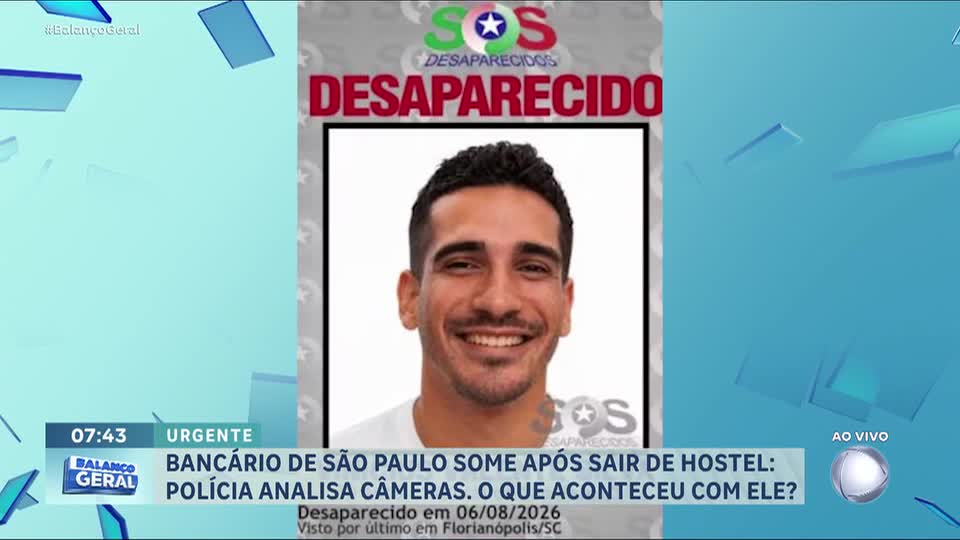 Polícia investiga desaparecimento de bancário em Florianópolis (SC)