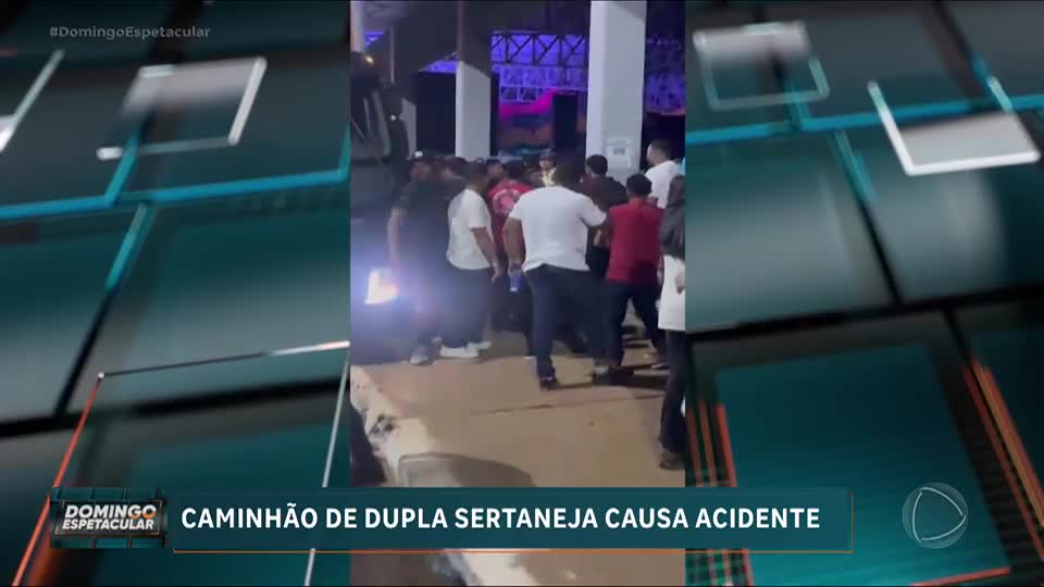 Acidente com caminhão da dupla sertaneja Diego e Victor Hugo deixa 16 feridos em Itaberaí (GO)