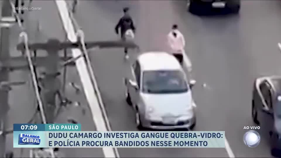 Dudu Camargo flagra membros da Gangue do Quebra-Vidro esperando para atacar motoristas em SP